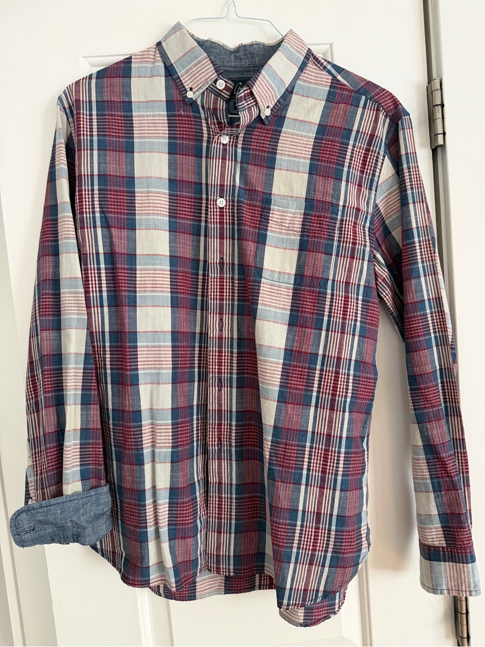 Grayers Red & Blue Plaid Button-Down Shirt
